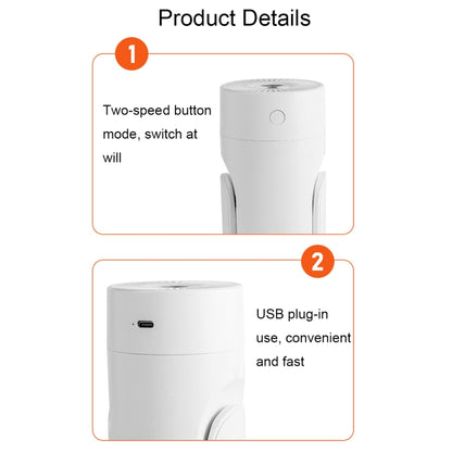 L09 USB Plug-in Rotating Colorful Night Light Humidifier(White) by bashfashion