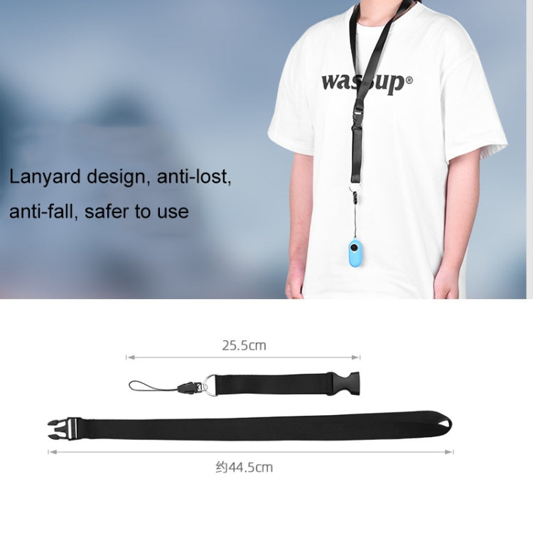 2 PCS Thumb Camera Silicone Case + Lanyard For Insta360 GO2(Black) by bashfashion