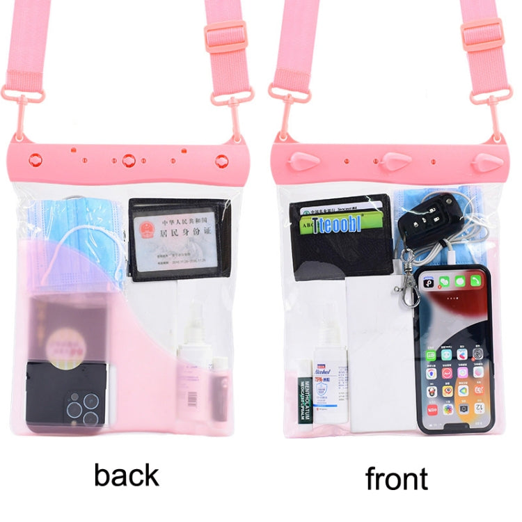 Tteoobl T-019A Sundries Storage Bag Phone Waterproof Shoulder Messenger Bag, Size: One Code(Pink) by Tteoobl