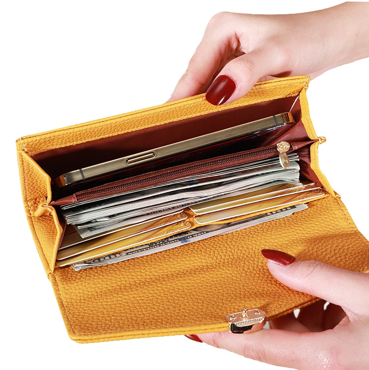 87P Litchi Pattern Multifunctional Large Capacity Wallet Phone Bag(Green) by bashfashion