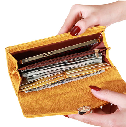 87P Litchi Pattern Multifunctional Large Capacity Wallet Phone Bag(Green) by bashfashion