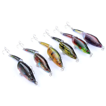 LB22 9.5cm/8.9g Multi-section VIB Plastic Hard Lures Painted Bionic Lures(3) by bashfashion