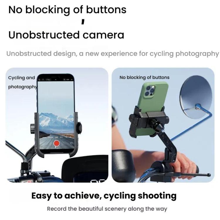 Kewig Motorcycle Bicycle Non-Blocking Mobile Phone Camera Navigation Bracket(M29-C3) by kewig