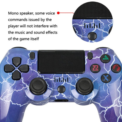 For PS4 Wireless Bluetooth Game Controller With Light Strip Dual Vibration Game Handle(Cartoon) by bashfashion