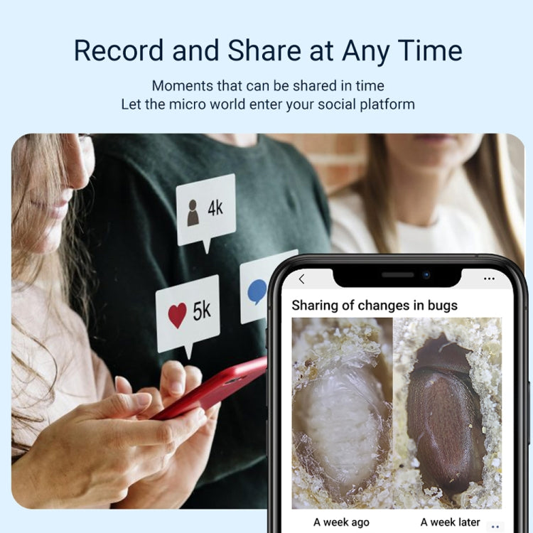 APEXEL APL-MS002CWH 200x High-Definition Children Science Education Microphone Lens With CPL(Black) by APEXEL