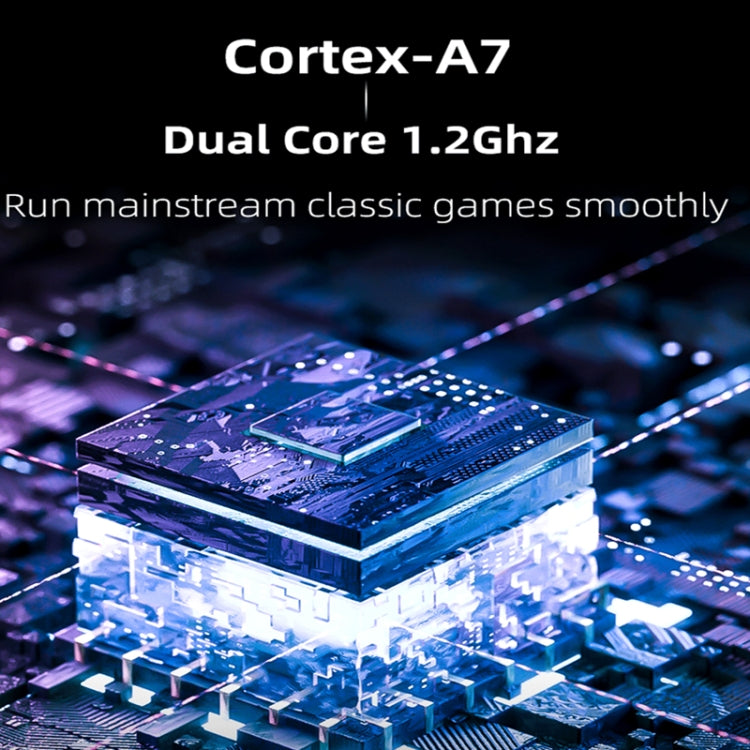 Miyoo Mini Plus 3.5 Inch IPS Screen Retro Handheld Game Console 32GB 9K Games(Transparent Purple) by bashfashion