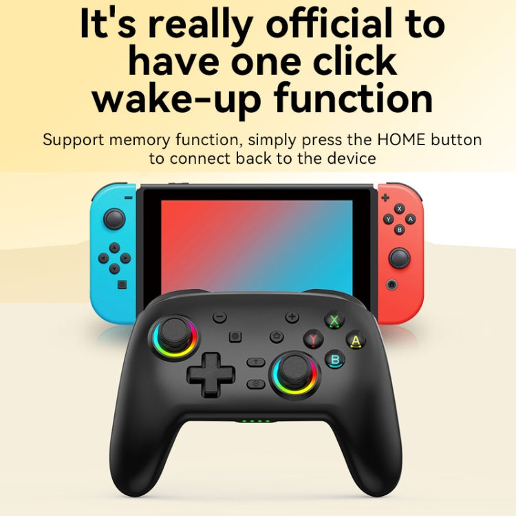 Wireless Bluetooth Somatosensory Vibration Gamepad for Nintendo Switch/Switch PRO, Color: Black by bashfashion