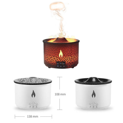 Volcanic Essential Oil Aroma Diffuser Ultrasonic Air Humidifier, Model: Full Split Remote Control(EU Plug) by bashfashion