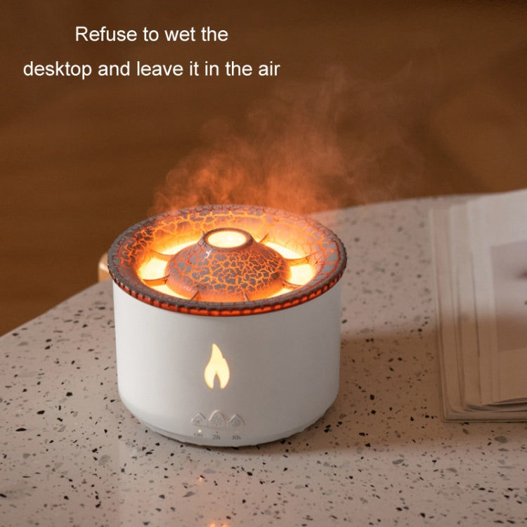 Volcanic Essential Oil Aroma Diffuser Ultrasonic Air Humidifier, Model: Full Split Remote Control(US Plug) by bashfashion