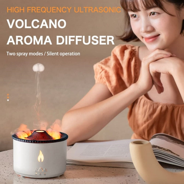 Volcanic Essential Oil Aroma Diffuser Ultrasonic Air Humidifier, Model: Full Split Remote Control(EU Plug) by bashfashion