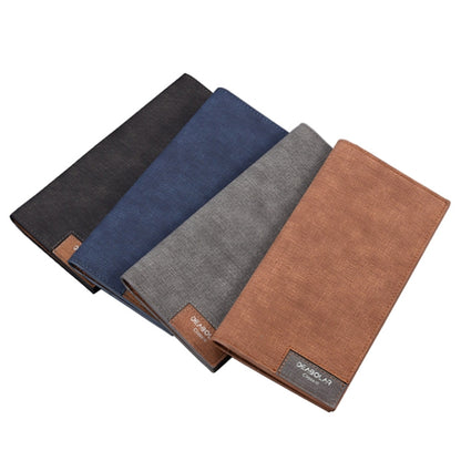 DEABOLAR Large Capacity Men Long Wallet Ultra-thin Paneled Soft Wallet(Light Gray) by DEABOLAR