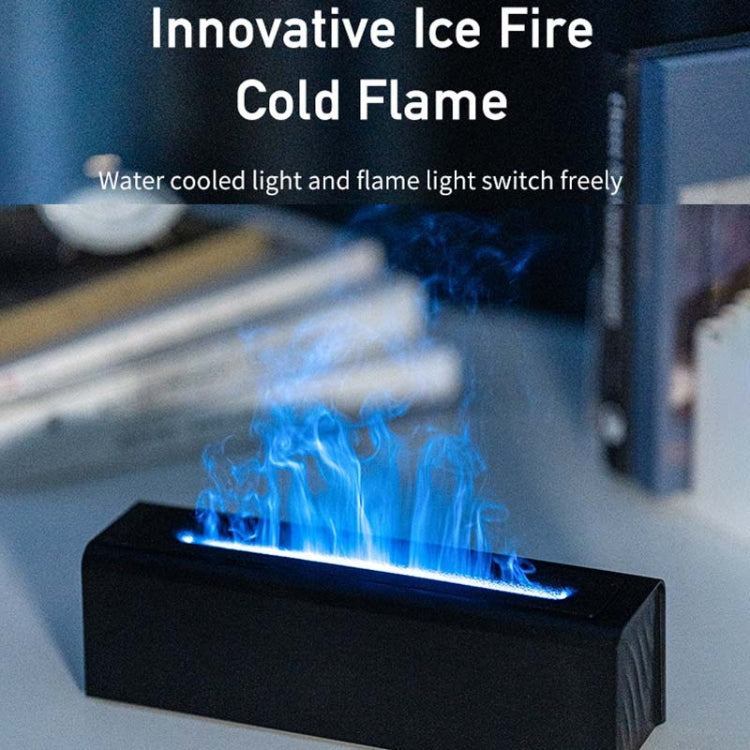 DQ711 Flame Aromatherapy Diffuser Quiet USB Air Humidifier(White) by bashfashion