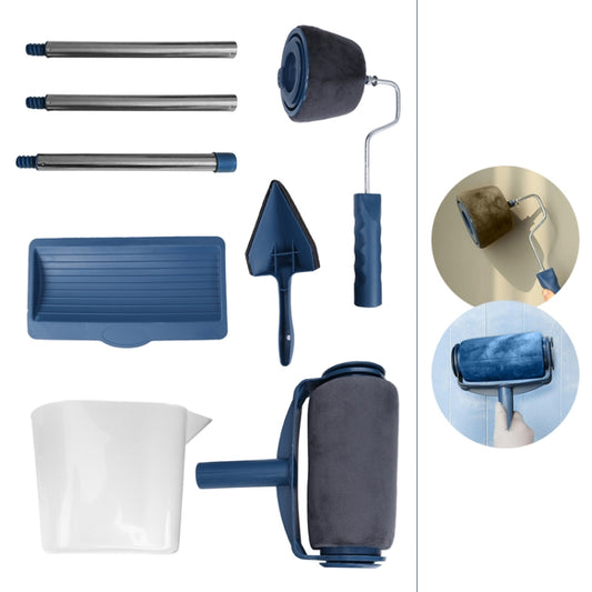 6pcs /Set Seamless Wall Decorative Paint Roller Brush Multifunctional Sponge Paint Painting Tools by bashfashion