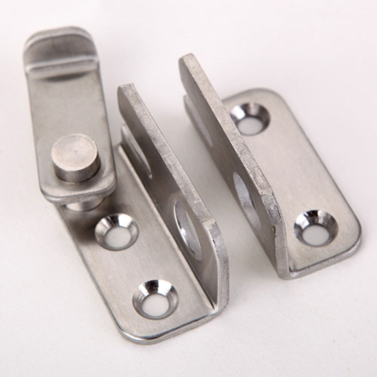 Large Left Open Stainless Steel Sliding Door Latch No Punch Latch Door Bolt Catch With Screw by bashfashion