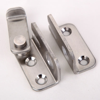 Large Left Open Stainless Steel Sliding Door Latch No Punch Latch Door Bolt Catch With Screw by bashfashion
