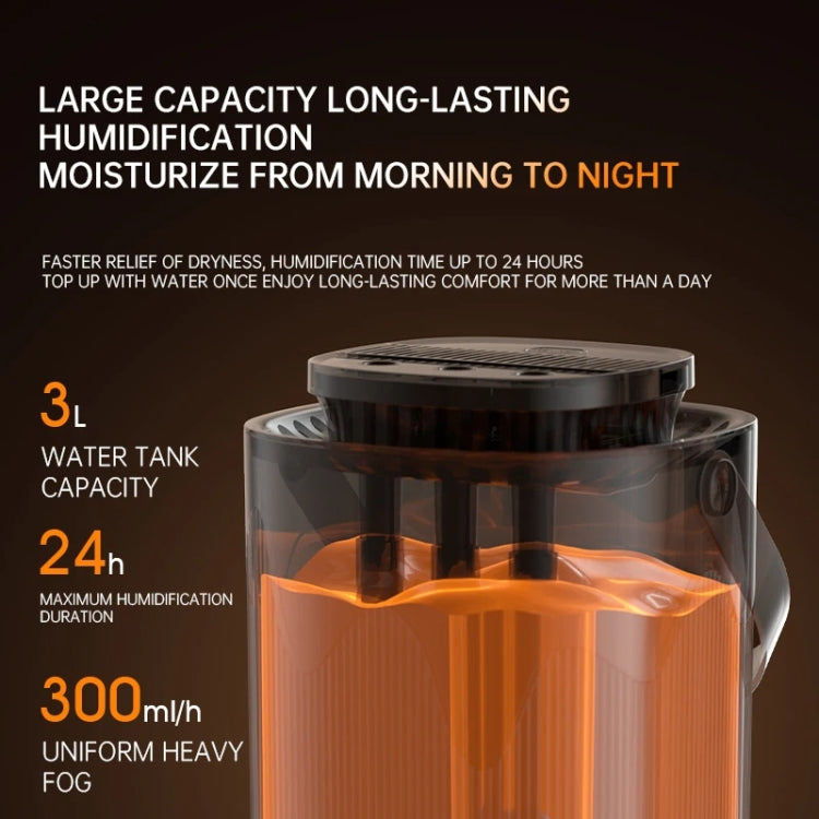 3L Smart Spray Humidifier Three-hole Spray With Night Light, Spec: USB by bashfashion