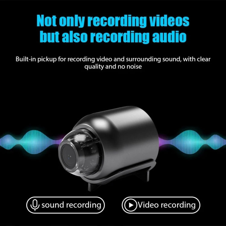 2 Million Pixel HD Home Smart WIFI Remote Mini 1080P Surveillance Camera, Specification: X5+32G by bashfashion