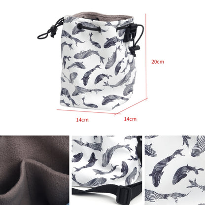 Portable Multifunctional Drawstring Waterproof Storage Bag For Instant Cameras(Whale) by bashfashion