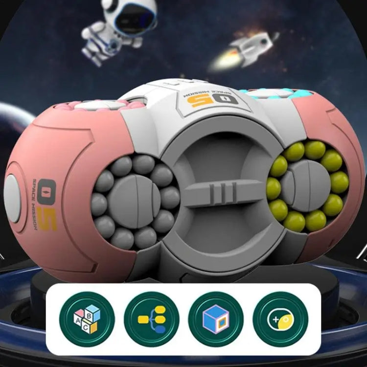 2-In-1 Rotating Magic Beans Fidget Toy Interactive Puzzle Games For Kids(Blue) by bashfashion