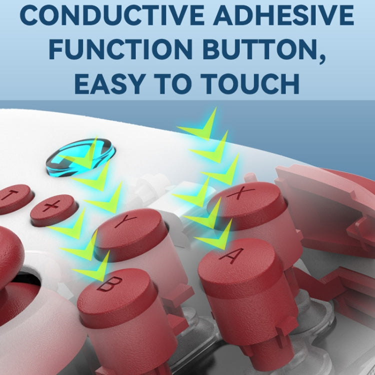 Wireless Bluetooth Gamepad With Wakeup Vibration Body Gamepad For Switch / Android / Apple / PC(Black) by bashfashion