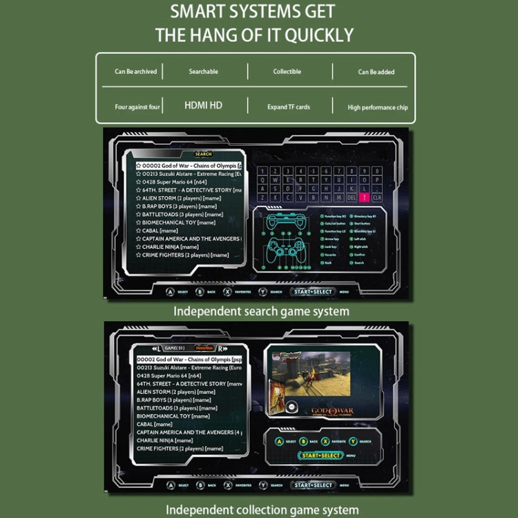 G11 PRO Game Machine TV Box Dual System HDMI HD 4K Retro Arcade, Style: 128G+Charging Handle by bashfashion