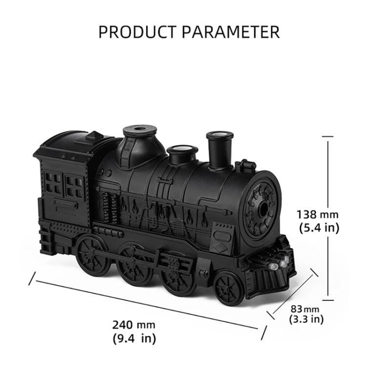 300ml Small Train Essential Oil Diffuser Humidifier With Remote Control US Plug by bashfashion