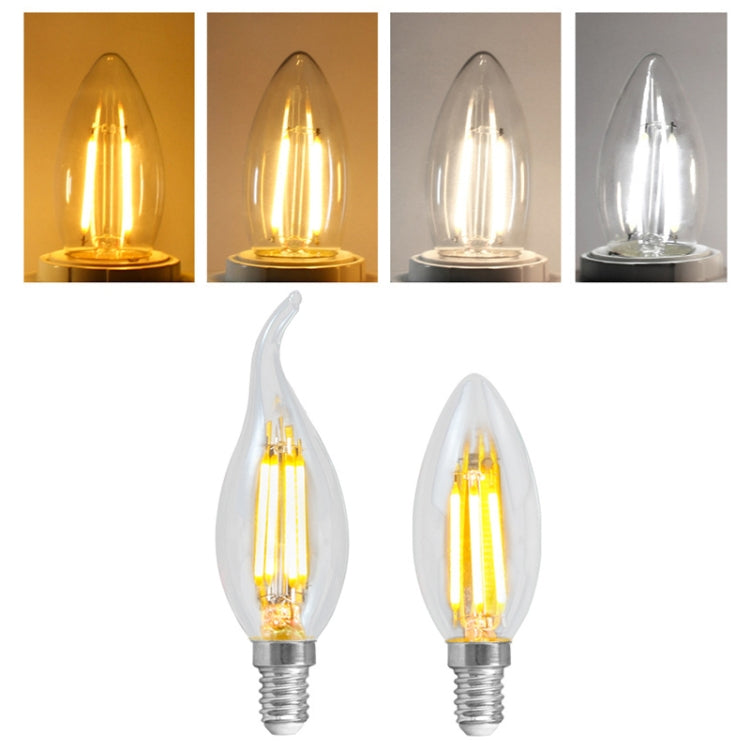C35 Constant Current Flicker-free LED Highlight Retro Chandelier Lights, Power: Wax Tail E14-4W(2200K) by bashfashion