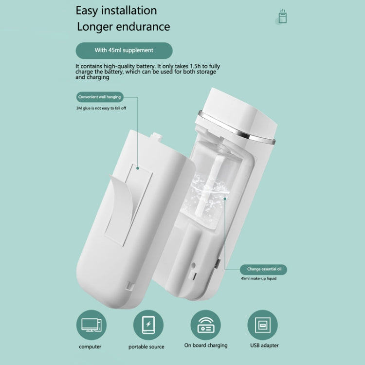 Household Humidifier Aroma Diffuser Automatic Fragrance Spray Machine(White) by bashfashion