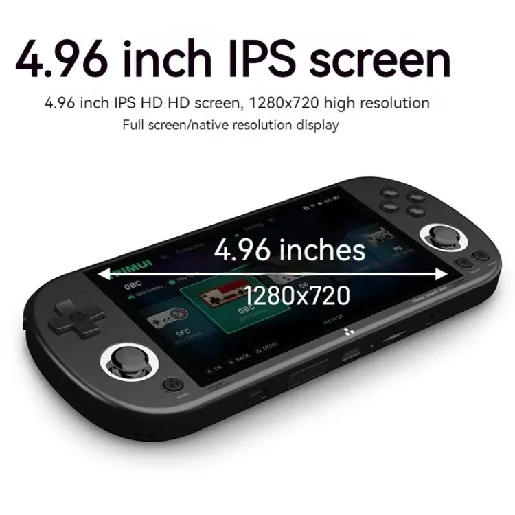 Trimui Smart Pro 4.96 Inch IPS Screen Handheld Game Console Open Source Linux System 256G(White) by Trimui