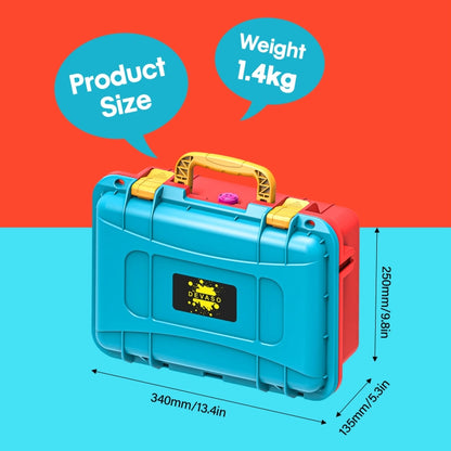 DEVASO For Switch / OLED IP67 Waterproof Storage Case Hardshell Bag, Color: Orange Blue+Shoulder Strap by DEVASO