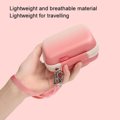 Cwatcun H45 Mini Storage Bag Small Microslice Digital Camera Bag PU Waterproof Hard Shell Bag(Brown) by Cwatcun