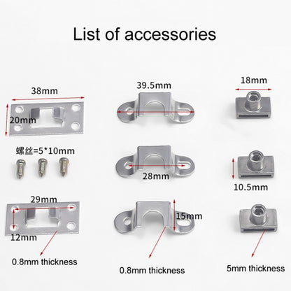 Home Office Desk Drawer Triple Connect File Cabinet Lock, Style: Side Black by bashfashion