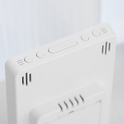 Multifunctional Temperature / Humidity Display Electronic Alarm Clock, Color: Rose Red White by bashfashion