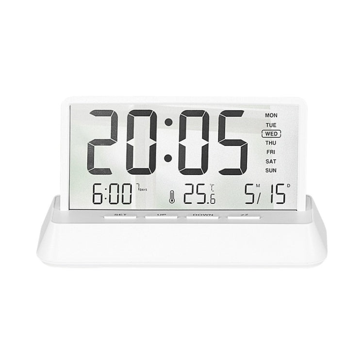 Multifunctional Temperature / Date Display Electronic Alarm Clock(White Transparent) by bashfashion