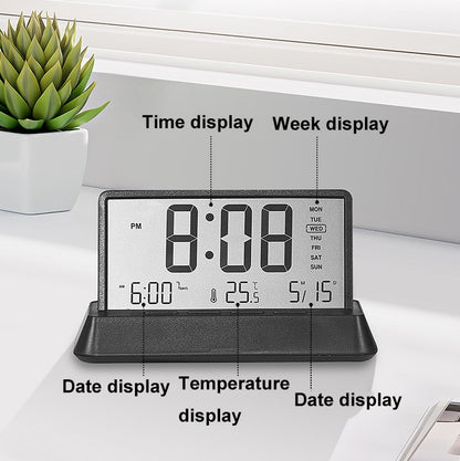 Multifunctional Temperature / Date Display Electronic Alarm Clock(White Transparent) by bashfashion