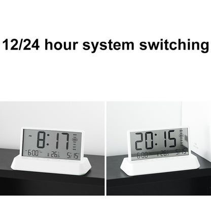 Multifunctional Temperature / Date Display Electronic Alarm Clock(White Transparent) by bashfashion