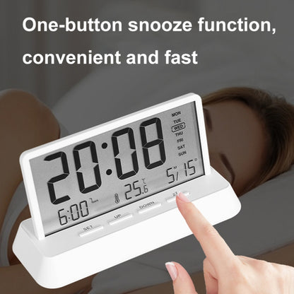 Multifunctional Temperature / Date Display Electronic Alarm Clock(Black Opaque) by bashfashion