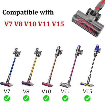For Dyson V7 / V8 / V10 / V11 / V15 Vacuum Cleaner Floor Brush Carbon Fiber Attachment, Spec: 3pcs /Set by bashfashion