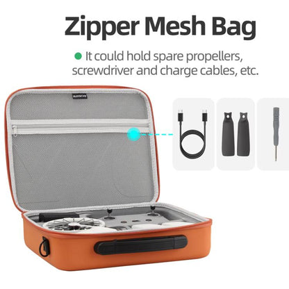 For DJI Flip Sunnylife FP-B958 Storage Bag Vlog Aerial Camera Protective Case Accessory(Gray) by Sunnylife