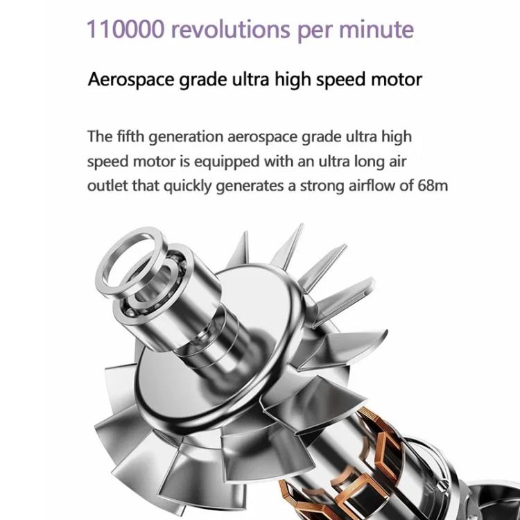 D3 110000 High Speed Smart Constant Temperature Negative Ion Hair Dryer, Color: EU Plug Gray by bashfashion