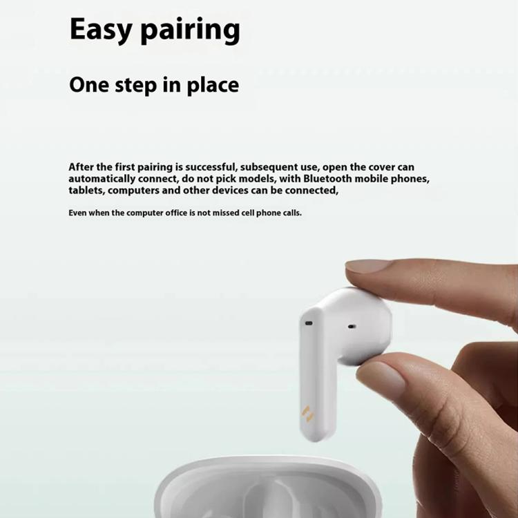 Havit E9 Semi-In-Ear ENC Noise Reduction Wireless Bluetooth Earphones, Color: White-Standard Edition by Havit