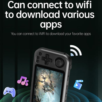 CB408 4.7-inch Touch Screen Handheld Game Console Supports WiFi Android 11 +Linux System 128G(Gray) by bashfashion