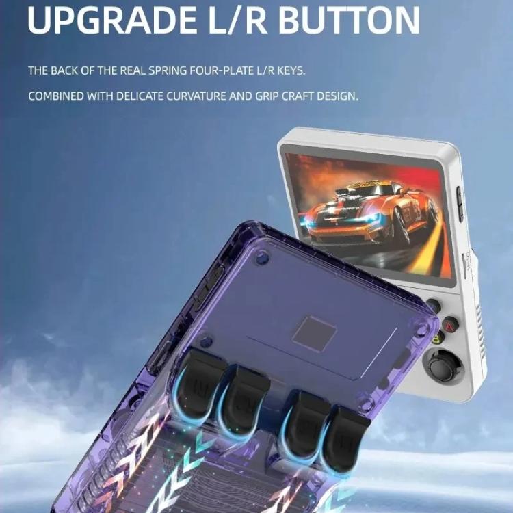 R36S Retro Handheld Game Console Linux System 3.5-Inch Screen Single TF Card Version 128G(Clear Purple) by bashfashion