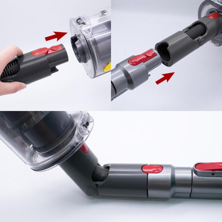 Steering Adapter For Dyson V7 V8 V10 V11 Vacuum Cleaner Bottom Conversion Head(White) by bashfashion