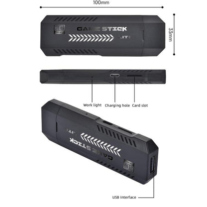 M10 Pro 4K TV Game Player 3D HD Retro Video Game Console 64G With Charged Controller by bashfashion