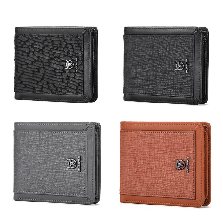 BULL CAPTAIN 07 RFID Anti-theft Top-layer Cowhide Multiple Card Slots Wallet(Yellow) by BULL CAPTAIN