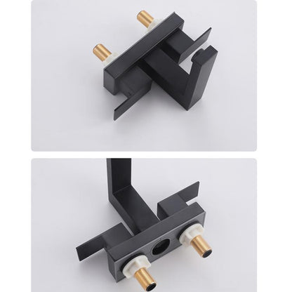 Dual Handle Two-Hole Bathroom Sink Faucet for Undermount Basin Separate Hot/Cold Water Controls, Spec: Gold YH050 by bashfashion