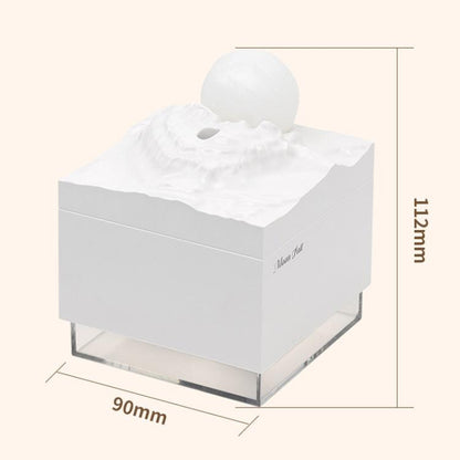 Moonfall Humidifier Aroma Diffuser Large Fog With Night Light Desktop Ornament(White) by bashfashion