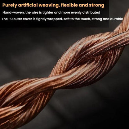 CVJ VS400 Interchangeable Audio Plug Oxygen-Free Copper Headphone Upgrade Cable, Style: Type-C 0.78mm by CVJ