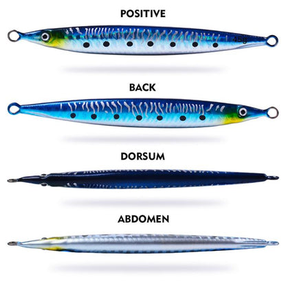 28G PROBEROS LF151 Long-Distance Casting Sinking Lure 3D Fast-Draw Sea Fishing Mackerel Hook(B) by PROBEROS